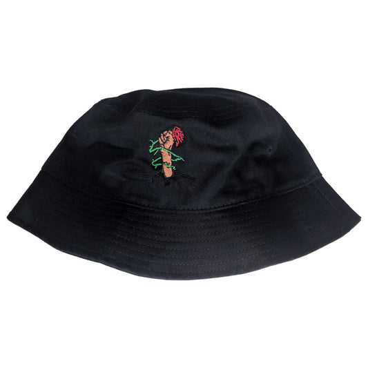 Long Live The Rose Black Bucket Hat - LOTTAWORLDWIDE