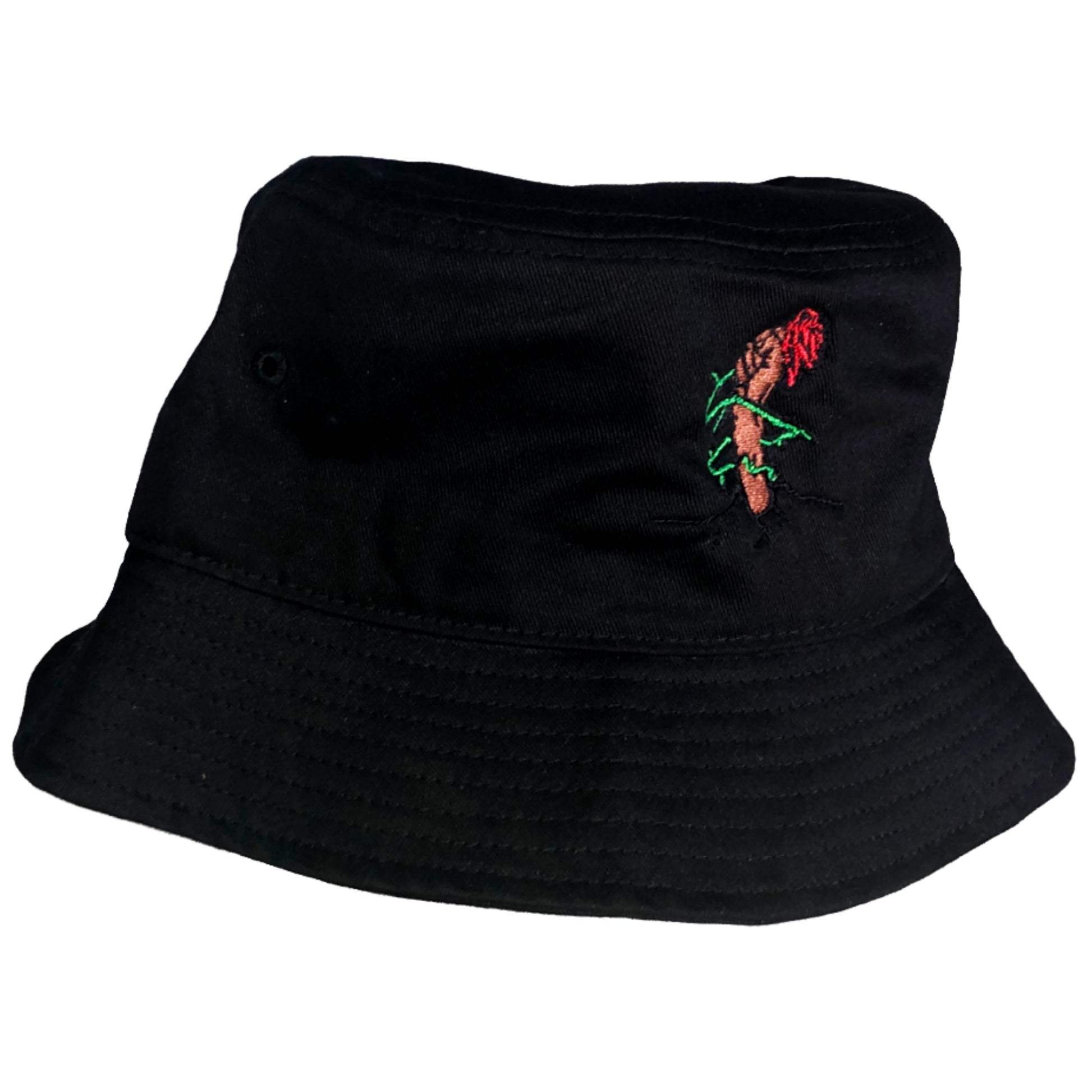 Long Live The Rose Black Bucket Hat - LOTTAWORLDWIDE
