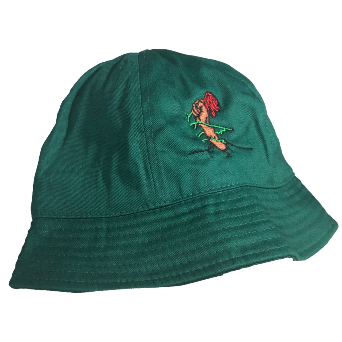 Long Live The Rose Forest Green Mushroom Hat - LOTTAWORLDWIDE