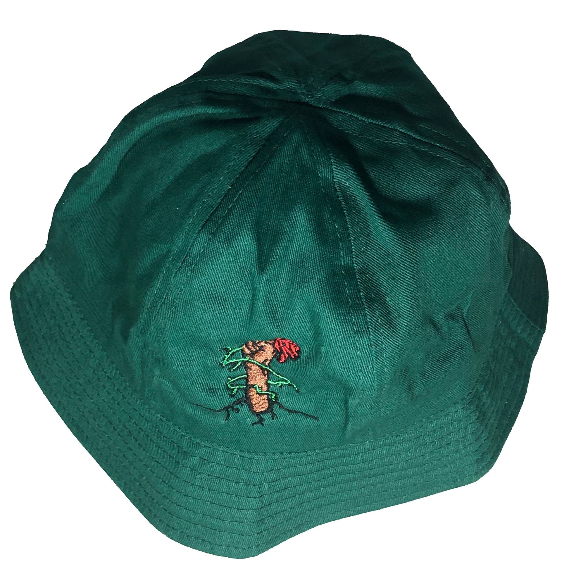 Long Live The Rose Forest Green Mushroom Hat - LOTTAWORLDWIDE