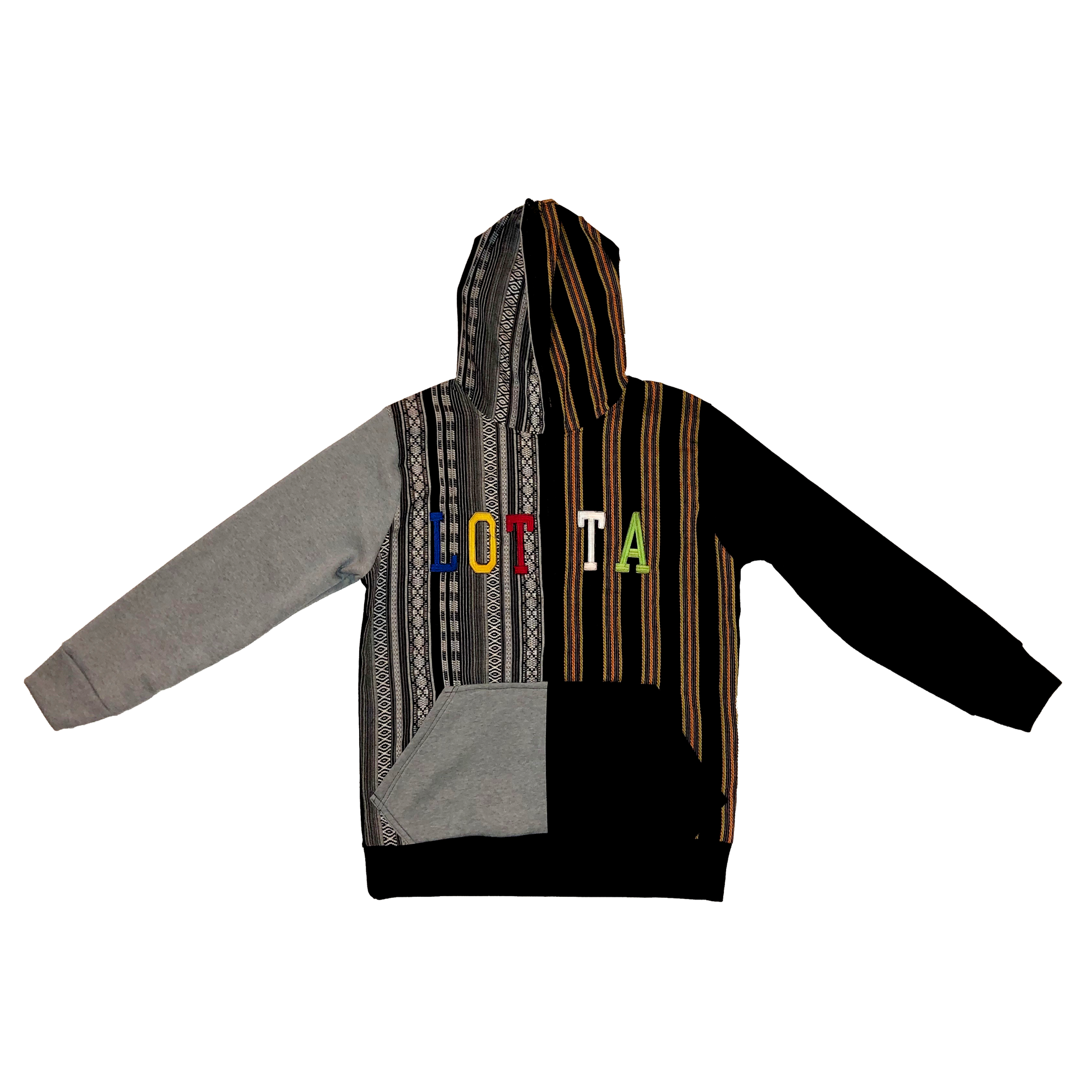 Maya Multi Color Letterman Hoodie - LOTTAWORLDWIDE