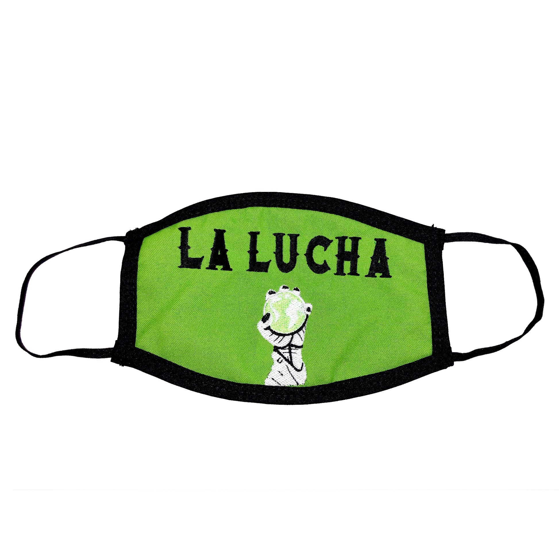 Neon Green La Lucha Face - Mask - LOTTAWORLDWIDE