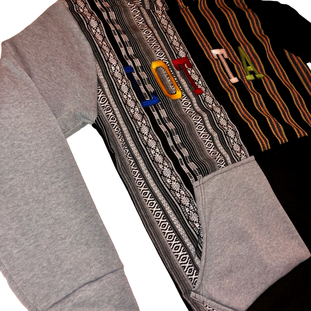 Maya Multi Color Letterman Hoodie - LOTTAWORLDWIDE